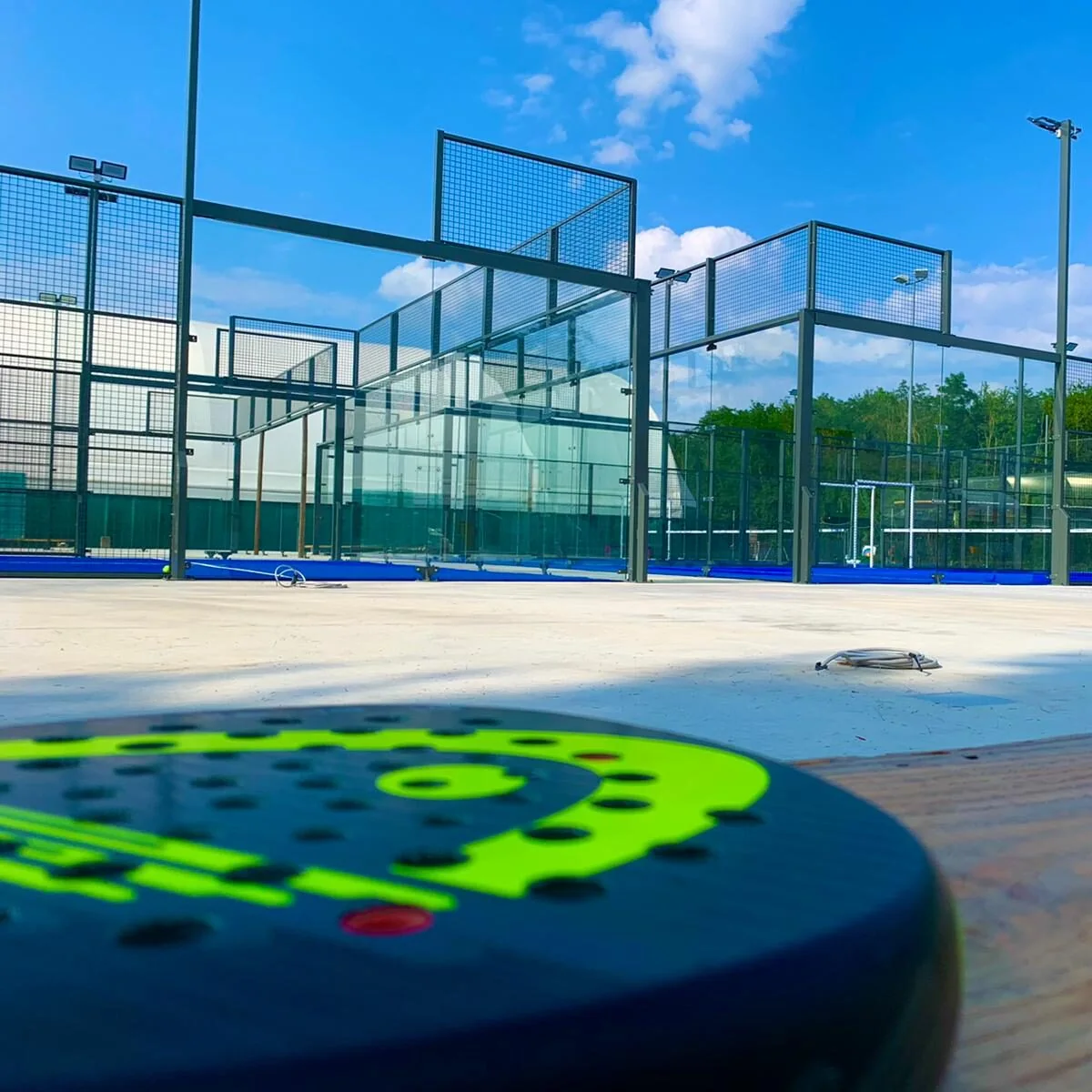 TP Padel panoramic courts at a European club